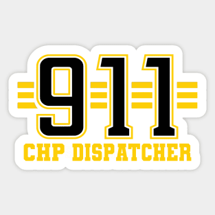 First Responder Shirt, 911 Dispatcher Shirt, Thin Gold Line Police Shirt, Dispatch Gifts for CHP Operator, Dispatcher Flag Shirt for Sheriff T-Shirt Sticker